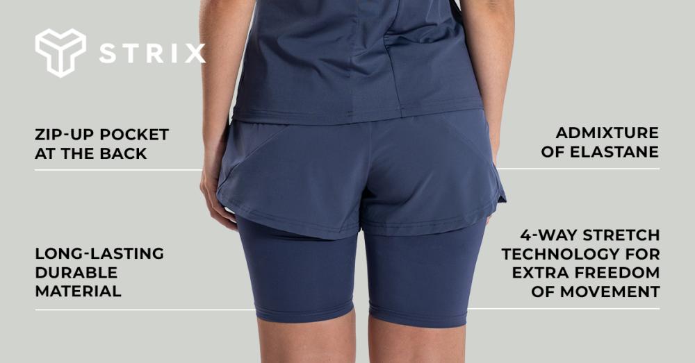 Women's ULTRA 2in1 Shorts Graystone - STRIX