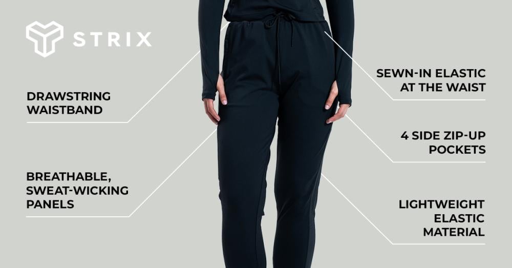 Women's ULTRA Black Sports Pants - STRIX