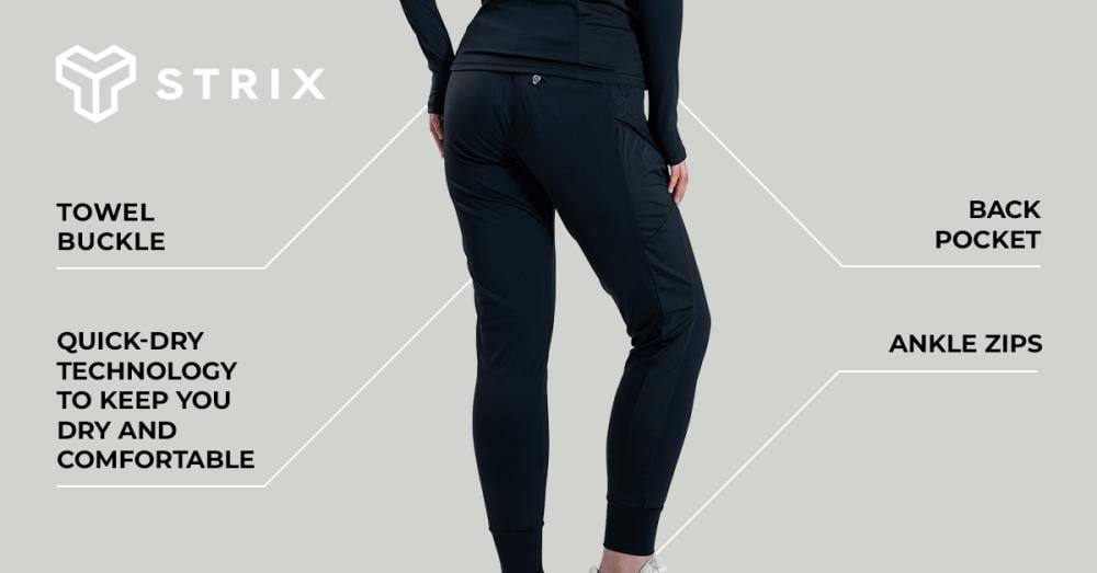 Women's ULTRA Black Sports Pants - STRIX
