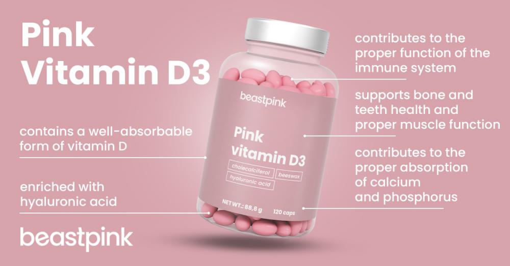 Pink Vitamin D3