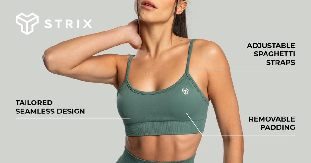 Seamless String Sports Bra Moss - STRIX