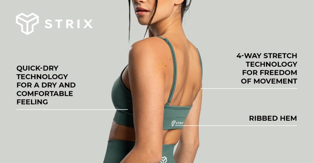 Seamless String Sports Bra Moss - STRIX