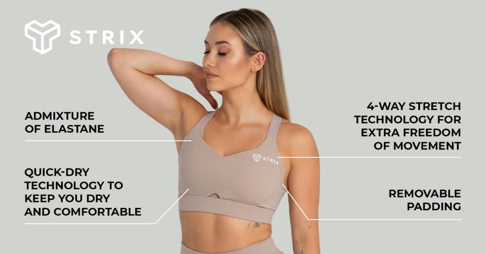 Sports Bra Taupe - STRIX