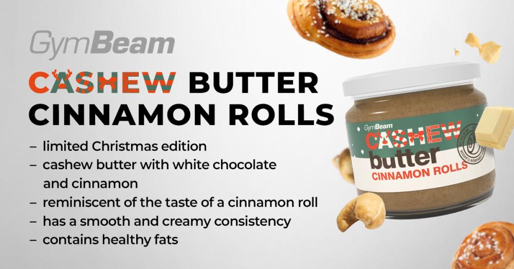 Cashew Butter - Cinnamon Rolls - GymBeam