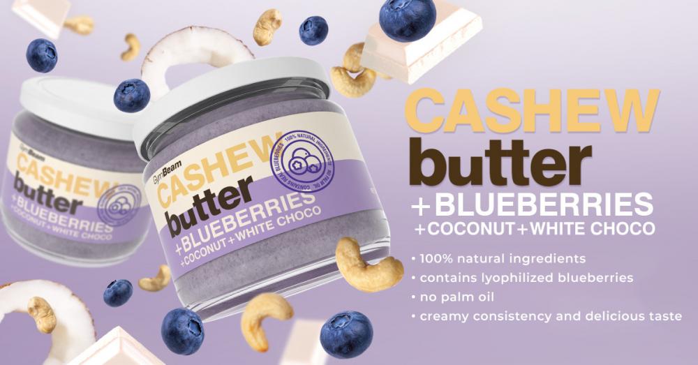 Cashew Butter with Coconut, White Choco and Blueberries