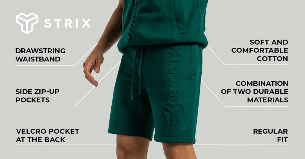 Embossed Shorts Emerald - STRIX