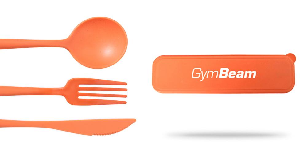 Cutlery Set 2GO Orange - GymBeam