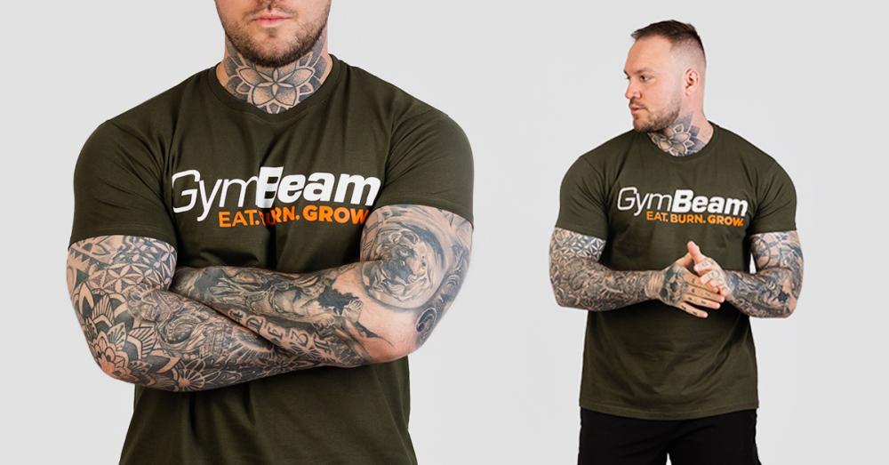 Grow T-Shirt Military Green - GymBeam