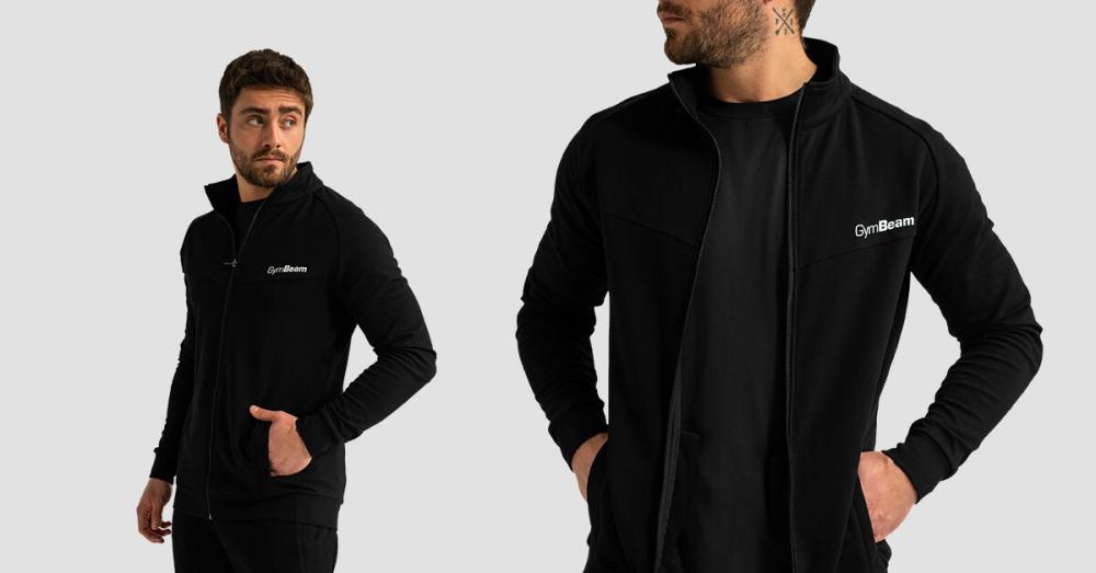 Limitless Zipper Sweatshirt Black - GymBeam