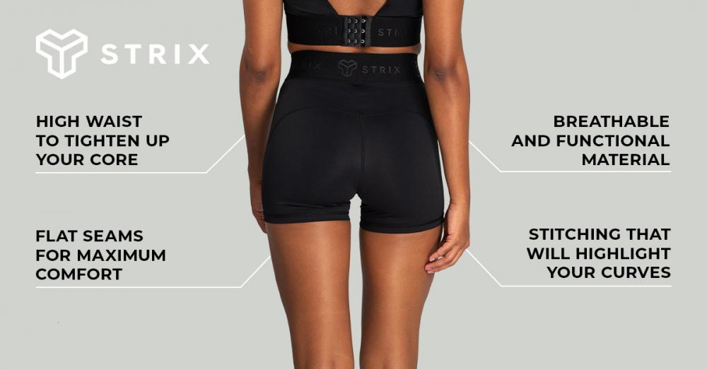 Women's Nebula Shorts Black - STRIX