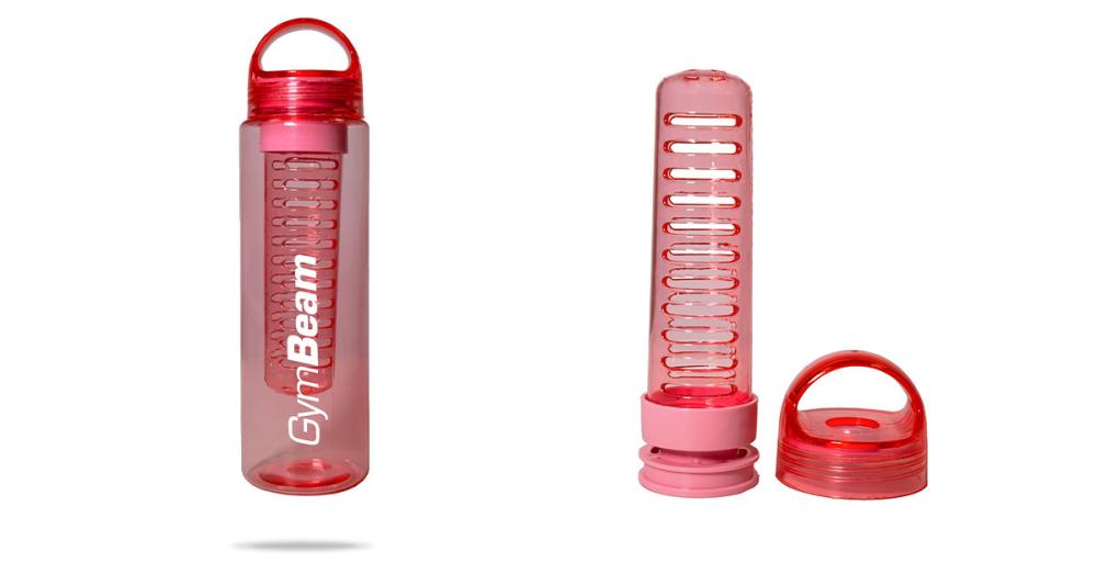 Infuser Sports Bottle All-Pink 700 ml - GymBeam