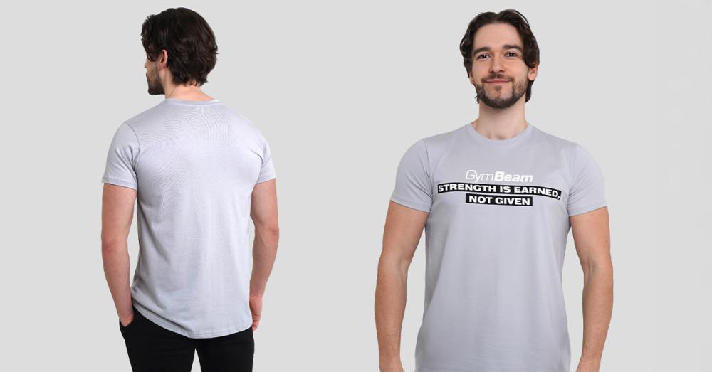 Tričko Strength Grey - GymBeam