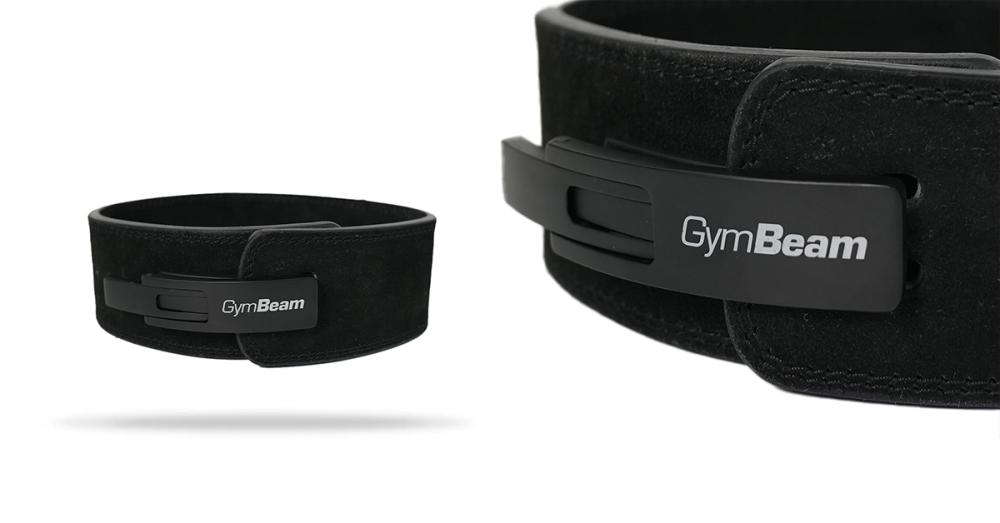LEVER Weightlifting Belt Black/Orange - GymBeam	