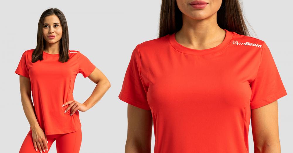 Women's Limitless Sports T-Shirt Hot Red - GymBeam