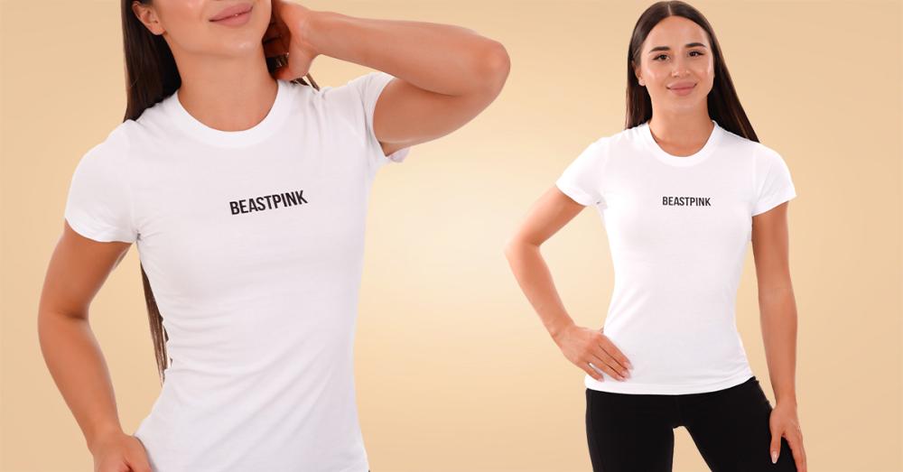 Women's Daily T-Shirt White - BeastPink