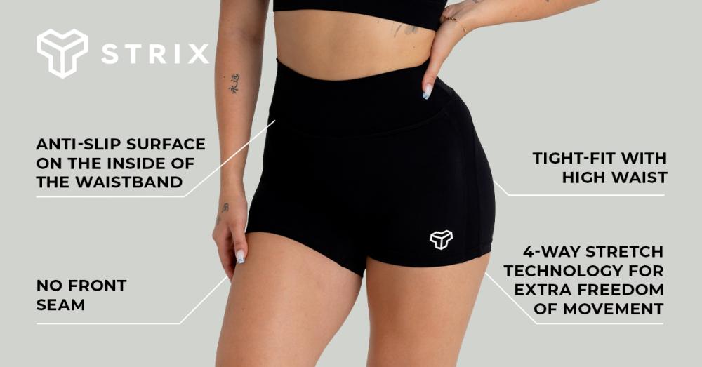 Women's Shorts Black - STRIX
