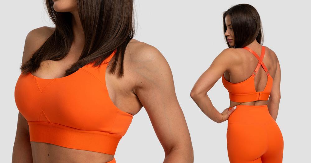 Limitless Sports Bra Orange GymBeam