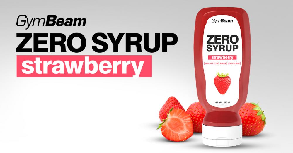 ZERO SYRUP Strawberry - GymBeam