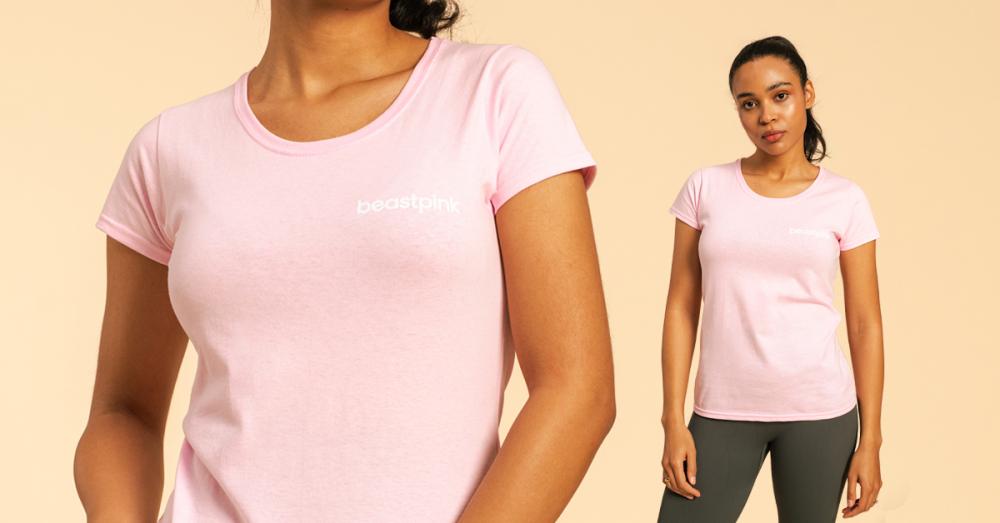 Women's BeastPink T-Shirt Light Pink - BeastPink