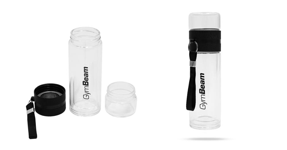 Glass Infuser Bottle 400 ml - GymBeam