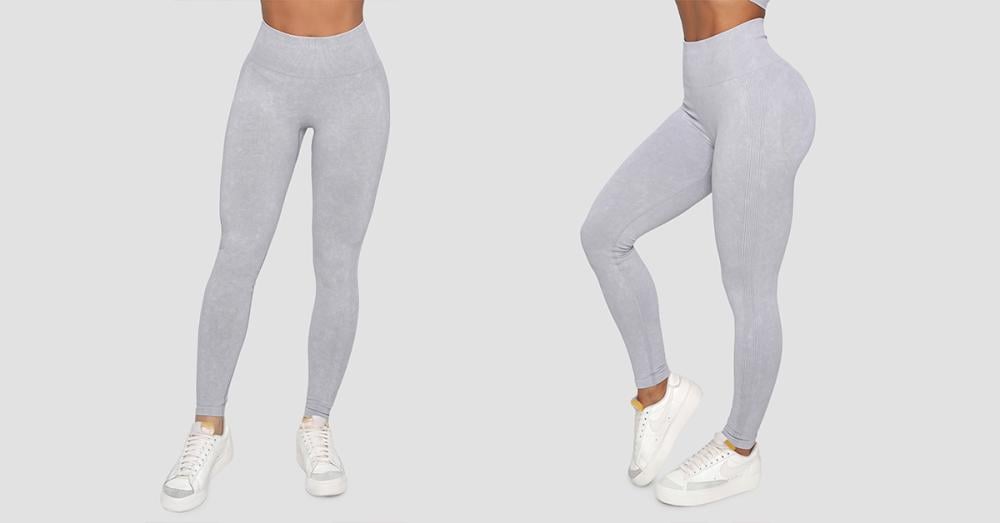 Women's Lift Grey Seamless Leggings - GymBeam