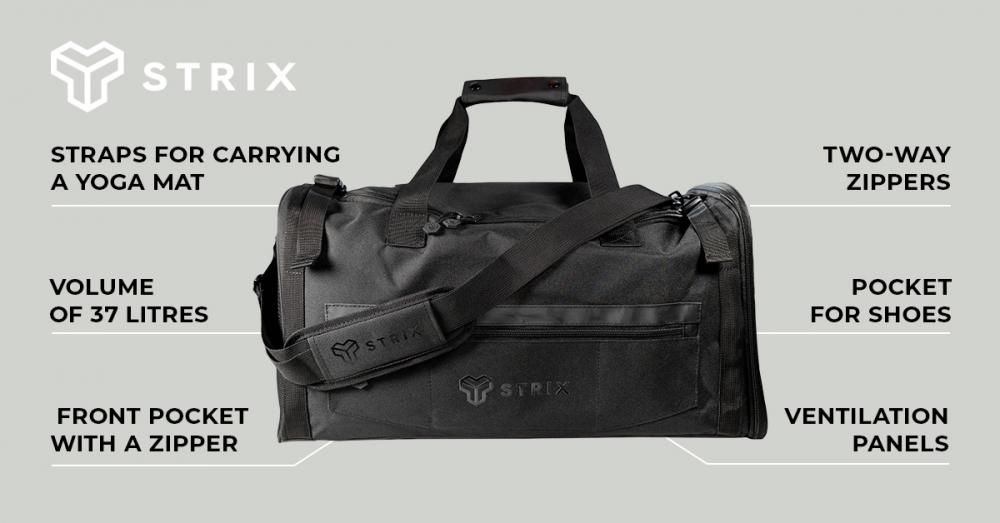 Ultimate Duffle Sports Bag Black - STRIX