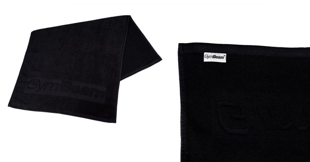Black fitness towel - GymBeam