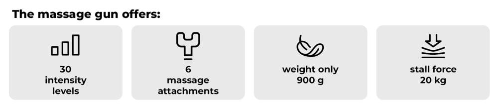 What offers Massage Gun VI Black - GymBeam