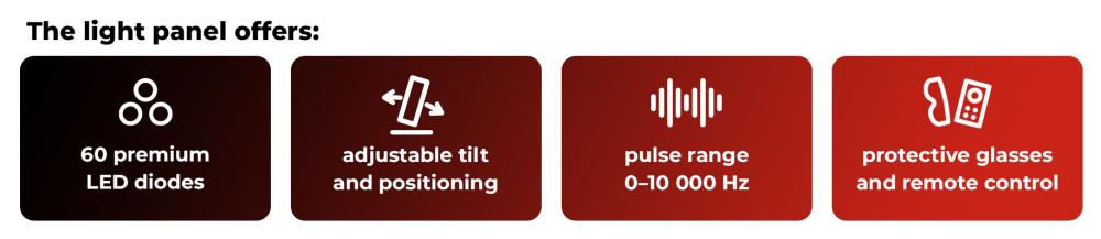 What offers Red Light Therapy Panel - GymBeam
