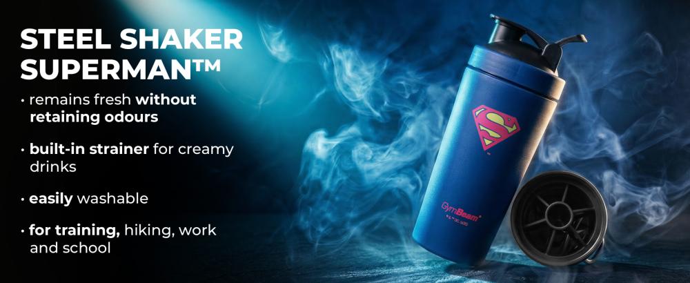 Benefits of Steel Shaker Superman™ 750 ml - GymBeam
