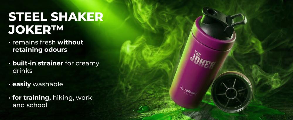 Benefits of Steel Shaker The Joker™ 750 ml - GymBeam