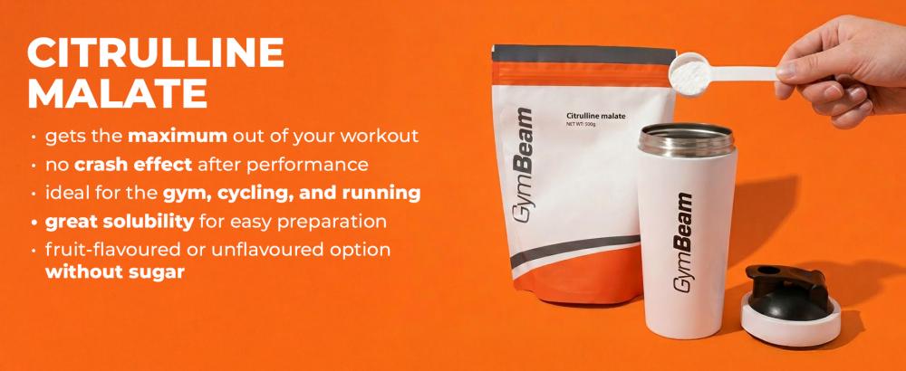 Effects and benefits of the pre workout booster Citrulline Malate - GymBeam