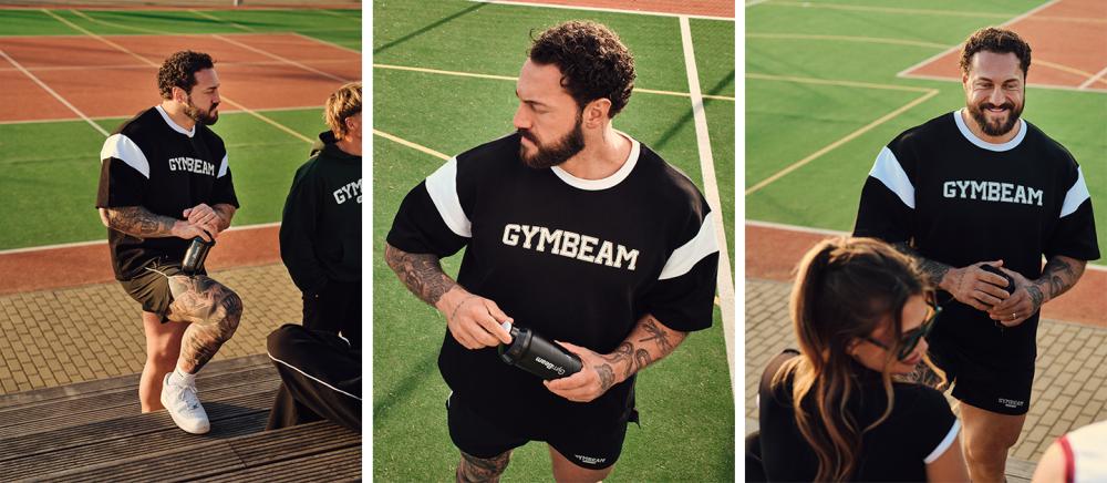 Premium Heavyweight Varsity T-Shirt Black - GymBeam