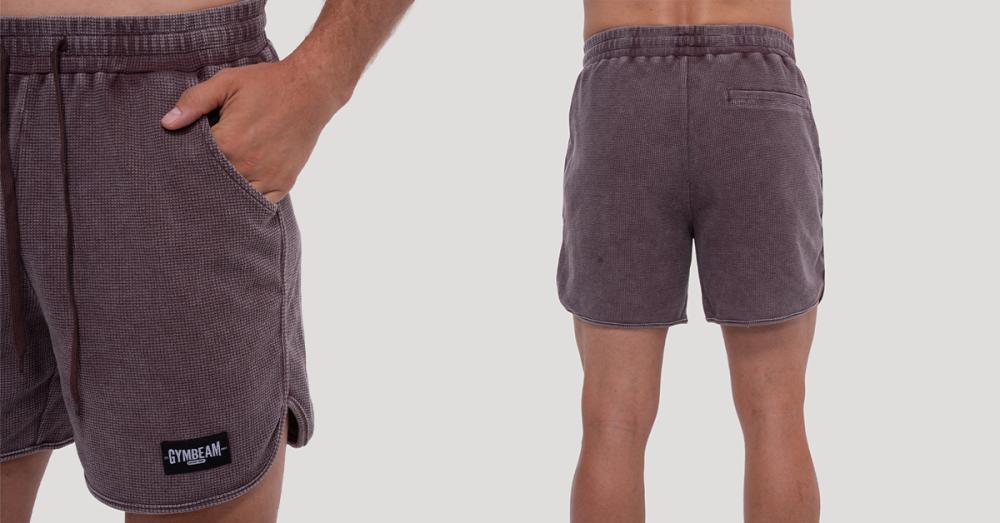Persistence Washed Shorts Brown - GymBeam