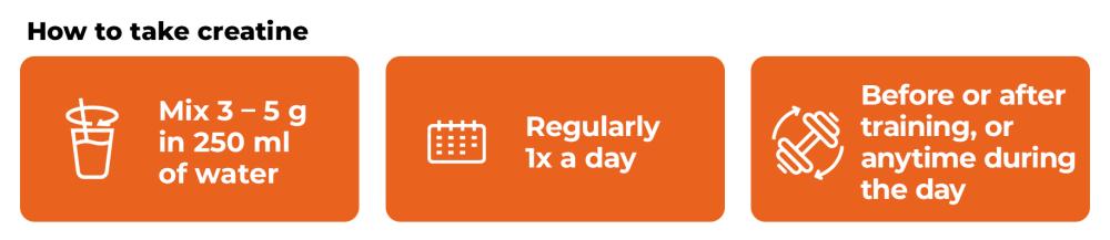 How to use  100 % Creatine Monohydrate - Gymbeam ?