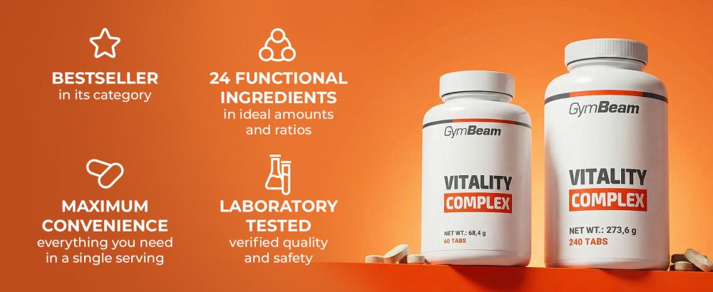 Benefits and features of Vitality Complex - GymBeam