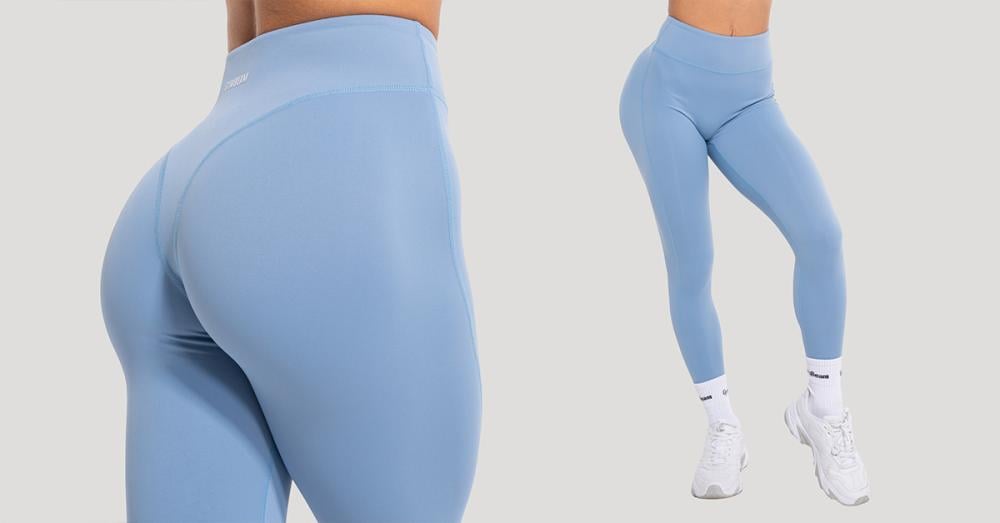 Women's Flow Leggings Azure - GymBeam