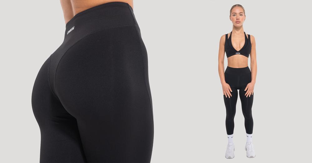 Women's Flow leggings Black - GymBeam