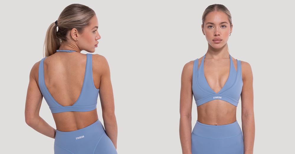 Flow Sports Bra Azure - GymBeam