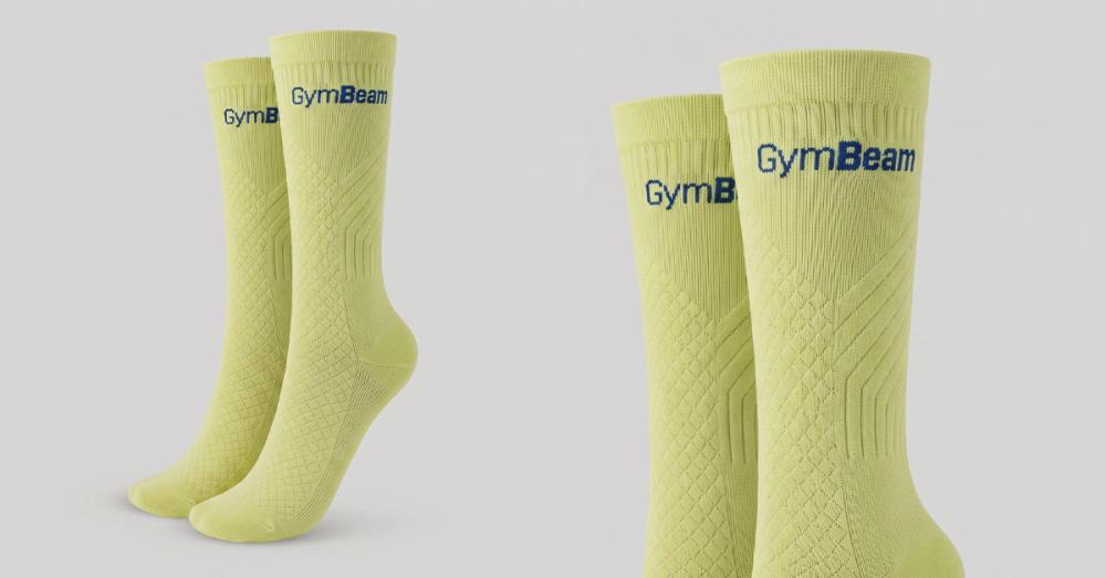 Running Socks Lime Green - GymBeam