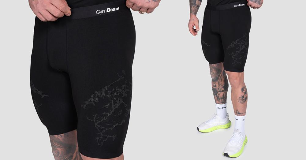 Seamless Shorts Static Black - GymBeam