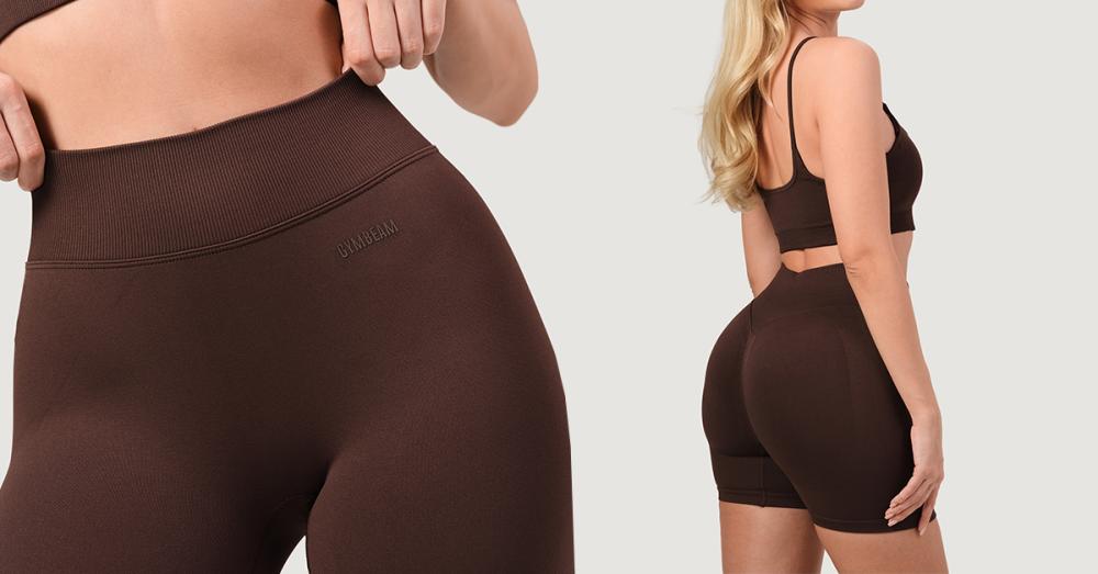 Women‘s NEO Seamless Shorts Mocha - GymBeam