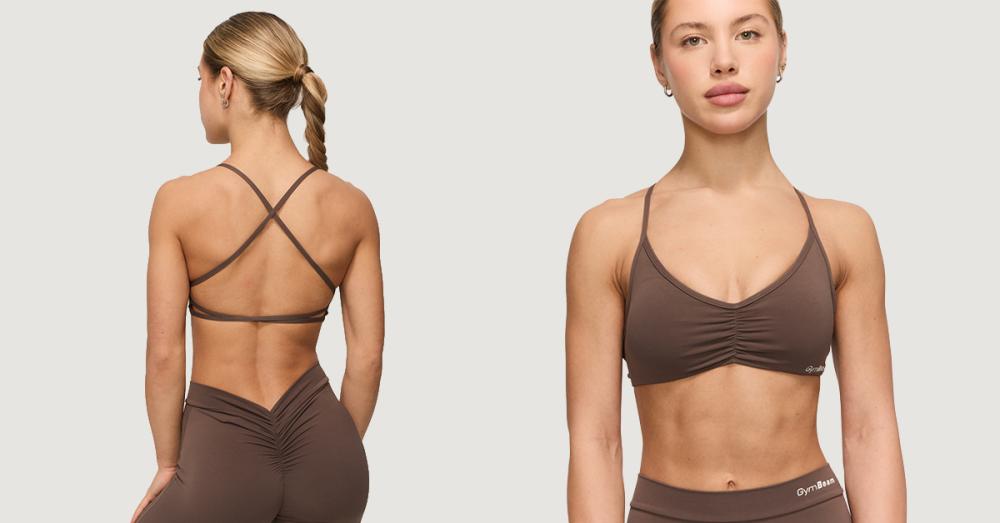 Fierce Sports Bra Cappuccino - GymBeam