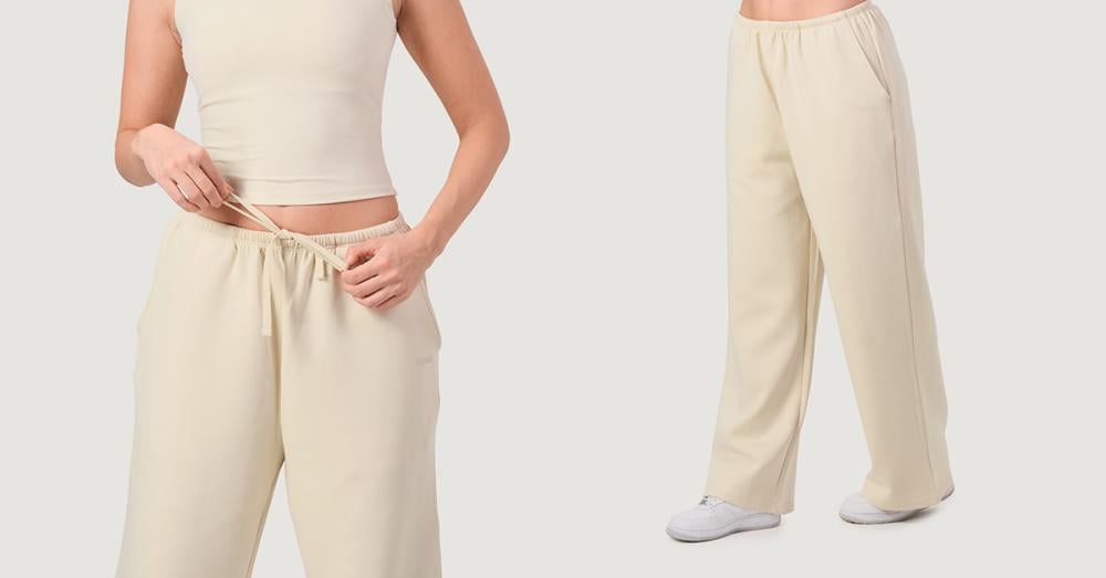 Women‘s NEO Joggers Almond - GymBeam