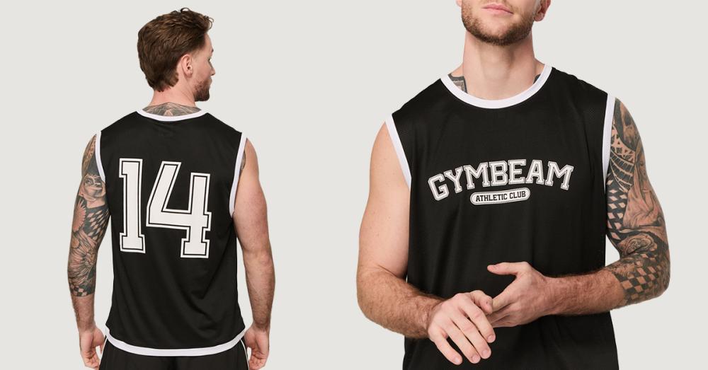Men‘s Varsity Tank Top Black - GymBeam