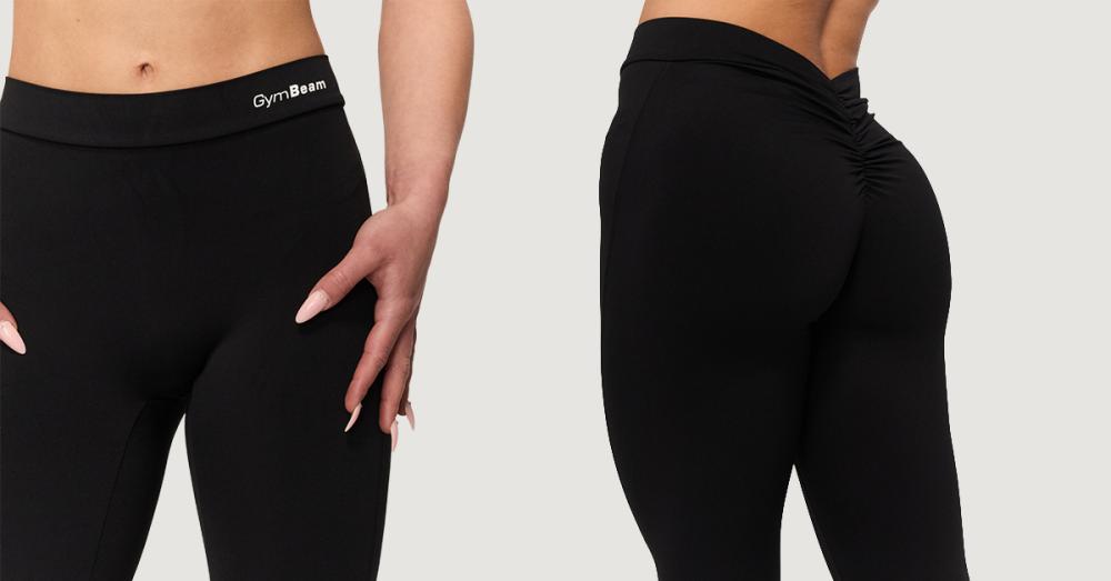 Women‘s Fierce V-Back Pants Black - GymBeam