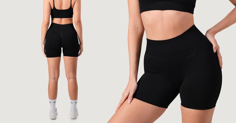 Women‘s NEO Seamless Shorts Black - GymBeam