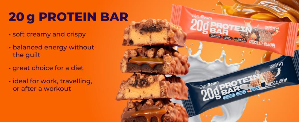 Benefits of 20 g Protein bar - GymBeam