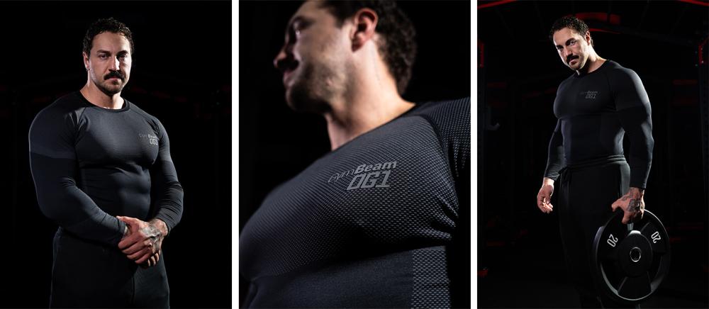 OG1 Seamless Longsleeve Black/Grey - GymBeam