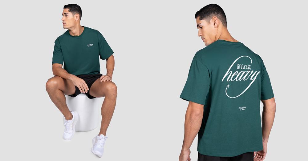 Lifting Heavy T-shirt Forest - GymBeam